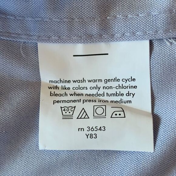 Van Heusen Pinpoint Regular Fit Oxford shirt Size 17 1/2, 34/35 - Picture 4 of 7